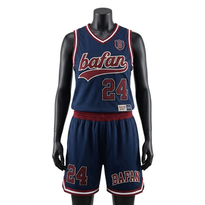 Ensemble de basket-ball en maille respirante 185 GSM bleu-gris avec logos d'équipe personnalisés sublimés – Tenues pour femmes - Product Image 5