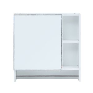Armadietto a Specchio da Bagno a Parete con Mensole e Portasciugamani, Mobiletto Portamedicinali Sopra il WC - Product Image 4