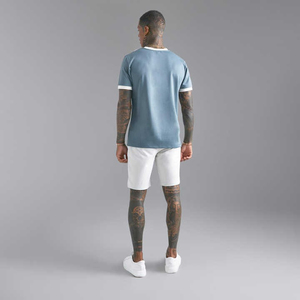 Conjunto Deportivo Informal de Dos Piezas para Hombre de Alta Calidad al por Mayor, Camiseta de Manga Corta Estampada, Conjunto de Verano para Hombre, Diseño Transpirable - Product Image 6