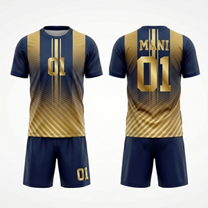 Maillot de football d'équipe à col, prix d'usine, ensemble de maillots de football pour hommes, uniforme de football personnalisé par sublimation - Product Image 2