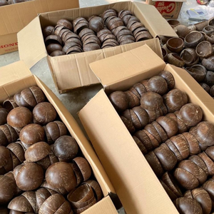 Tazón de Coco Natural Hecho a Mano y Sostenible, con Cáscara Orgánica, para Ensaladas, Smoothies de Açaí, Helados, Postres, Sopas, Cocina Vietnamita - Product Image 3