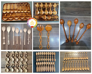 High Quality Wood Spoon Natural Wood Kitchen Utensil Handmade Cooking Spoon Eco Friendly Vietnam Bulk Wholesale Supplier Export - Product Image 3