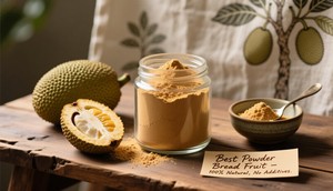 Poudre de fruit à pain naturelle séchée, farine fine au goût doux pour la pâtisserie, la cuisine, les smoothies, les bouillies et la production de boissons en vrac - Product Image 4
