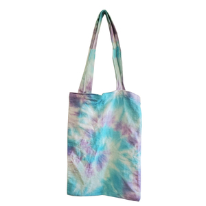 Custom 100% Organic Tie DyeCotton Canvas Tote <b>Bags</b> With Long Handle Supermarket Promotion Use Handled Custom Size - Product Image 1