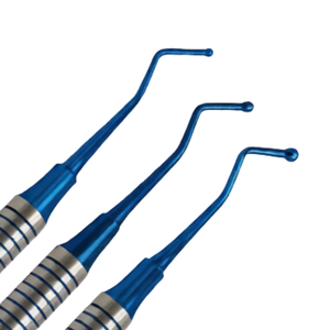 Juego de 3 Pulidores Dentales Manuales de Bola, Instrumentos de Restauración Dental de Material Plástico Compuesto, con Mango Ergonómico Azul - Product Image 3