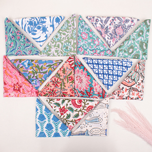 Premium Quality Block Printed Colorful Eco Friendly Bandana <b>Square</b> <b>Scarf</b> Multi-Use Fashion Wristband - Product Image 4