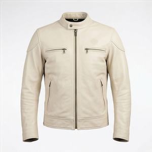 Veste de moto en cuir PU respirant pour homme de qualité supérieure, nouvelle arrivée, hiver, protections amovibles, personnalisable - Product Image 1