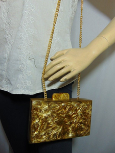 Bolso de moda creativo hecho a mano con resina epoxi, elegante bolso de mano acrílico para damas, ideal para bodas, fiestas y cenas. - Product Image 5