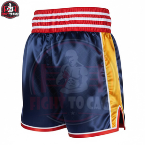 กางเกงชกมวย FIGHT CAGE GEARS รุ่น Comfort Fit สกรีนโลโก้ได้ คุณภาพพรีเมียม น้ำหนักเบา ขายส่ง OEM ODM ผ้าโพลีเอสเตอร์ระบายอากาศดี สำหรับฤดูใบไม้ร่วง - Product Image 5