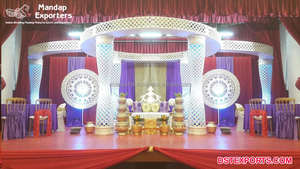 Escenario de Mandap para Bodas Estilo Bollywood, Adorable Escenario de Mandap para Bodas Asiáticas, Precioso Decoración de Bodas, Escenarios de Mandap, EE. UU. y Reino Unido - Product Image 2