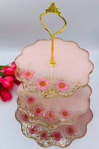 ขาตั้งเค้กเรซิ่นดีไซน์สวยเก๋ เหมาะสำหรับจัดแสดงเค้กงานแต่งงาน ตกแต่งบุฟเฟ่ต์ และจัดวางโชว์ในร้านเบเกอรี่ - Product Image 6