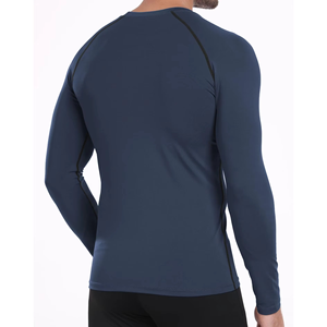 Camiseta Deportiva de Compresión para Hombre, Manga Larga, Transpirable, de Secado Rápido, con Soporte Muscular, para Entrenamiento, OEM, ODM, Logotipo Personalizado, Venta al Por Mayor - Product Image 5