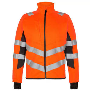 <b>High</b> <b>Visibility</b> Safety <b>Softshell</b> <b>Jacket</b>-Waterproof Reflective CE/EU Certified Men's Workwear for Construction & Roadwork - Product Image 1