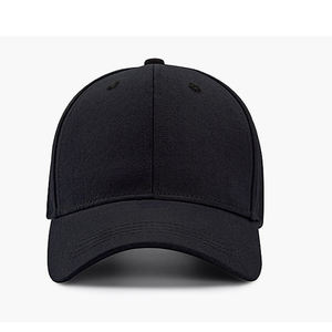 Gorra de Béisbol Negra de 6 Paneles, Unisex, Ajustable, de Algodón, con Logotipo Bordado, Estilo Casual, Cierre de Hebilla Metálica - Product Image 3
