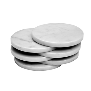 Handmade Modern Design Marble <b>Drink</b> <b>Coasters</b> Eco-Friendly Durable Washable Natural Stone <b>Coaster</b> Set for Tea & Coffee - Product Image 3