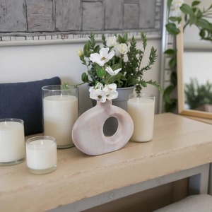 Jarrón de Mesa con Diseño Rústico de Madera y Boca Ancha, para Plantas de Agave, Decoración del Hogar - Product Image 2