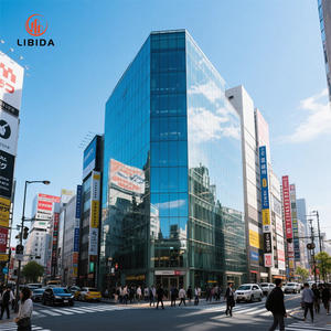 Fachada de vidrio con marco semioculto estético, muro cortina de aluminio con rotura térmica para <span class=keywords><strong>B</strong></span> & <span class=keywords><strong>B</strong></span> boutique - Product Image 4