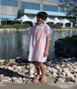 Nouvelle robe Boho multicolore à rayures en lin doux, caftan d'été avec capuche, Style Boho, à manches courtes, parfaite pour le Camp d'été, - Product Image 1