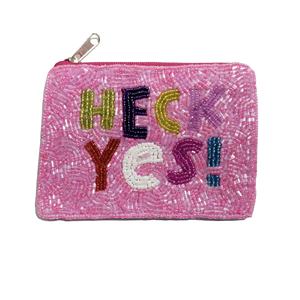 Porte-monnaie en perles de rocaille d'inspiration bohème HEART pour femmes, avec détails faits main et couleurs vibrantes, pour un sac de mode unique - Product Image 3