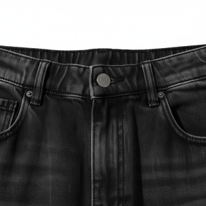 Vaqueros de mezclilla para hombre, personalizados, de corte holgado y pierna recta, lavados a la piedra, estilo vintage, largos, transpirables para verano y otoño - Product Image 5