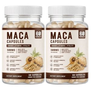 100% Pure Maca Root Extract Capsules High Quality Maca Capsule <b>Herbal</b> <b>Supplement</b> Suitable For Daily Use Bulk Supplier from India - Product Image 1