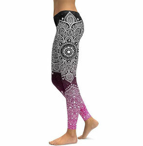 Activewear Compression <b>Pocket</b> Women's High Waist Yoga <b>Leggings</b> Solid Eco-Friendly Breathable Quick Dry Satin Spandex/Polyester - Product Image 4