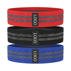 Bandes de Résistance Extensibles pour Entraînement des Fessiers, des Hanches et des Jambes – Boucles en Tissu Flexible pour Fitness, Gym, Yoga, Pilates et Entraînement à Domicile - Product Image 1