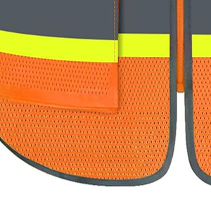 Gilet de sécurité réfléchissant unisexe à manches longues avec logo personnalisé, meilleur prix, polyester, bonne qualité pour hommes, envoyé par Dress Sports - Product Image 5