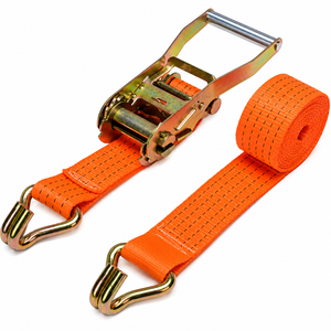 Sangle d'arrimage à cliquet robuste en polyester 50 mm 5000 kg pour le transport de marchandises, longueur personnalisée, fourniture directe d'usine OEM - Product Image 5