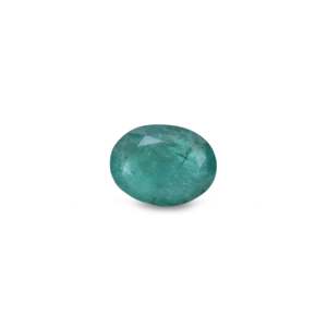 Certified Wholesale Loose Zambian Emerald Gemstone 5.91 Carat Trillion Cut 7mm Synthetic Material - Product Image 1