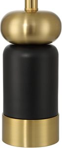 Wholesale Modern Black <b>Gold</b> <b>Table</b> Lamp Metal Body with Fabric Shade 21.75 Inch Small Accent Lamp for Bedroom <b>Bedside</b> Living Room - Product Image 2