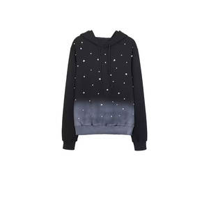 Ensemble de survêtement décontracté à manches longues avec sweat à capuche zippé et pantalon de jogging orné de strass, confortable et tendance - Product Image 3