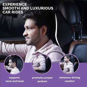 High Quality Adjustable Comfort Lumbar Support Universal <b>Car</b> <b>Headrest</b> Neck <b>Pillow</b> Customizable Memory Foam Breathable Features - Product Image 2