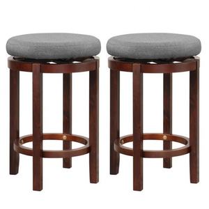 Sillas de Bar Giratorias Modernas de Madera Maciza con Tapicería Refrigerante para Hogar, Bar, Comedor y Cocina - Lote de 100 Piezas - Product Image 1