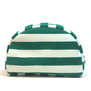 Custom Striped Canvas <b>Makeup</b> Bag Zipper Cosmetic Pouch Portable Travel Toiletry Organizer Soft Beauty <b>Storage</b> Case - Product Image 4
