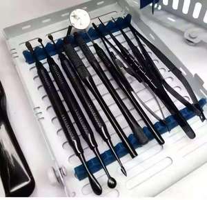 Kit d'examen dentaire en acier inoxydable pour usage professionnel : miroir de blanchiment dentaire, détartreur, pinces, instruments chirurgicaux de base - Product Image 5
