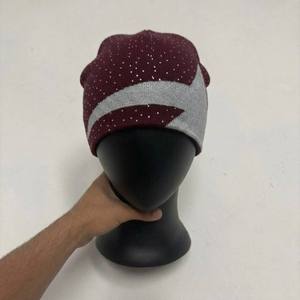 Wholesale <b>Beanie</b> <b>Hats</b> Hot Sale Custom Logo Patch Football Winter Warm Knit Cap Manufacturer - Product Image 1