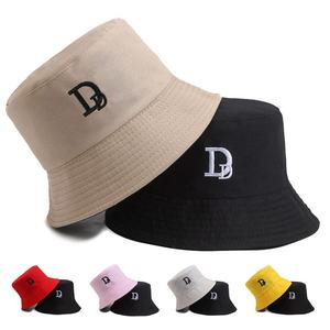 Sombrero de Pescador Unisex de Lona de Algodón con Bordado de la Letra D, Color Sólido, Casual, Primavera/Verano, 56-58CM - Product Image 3