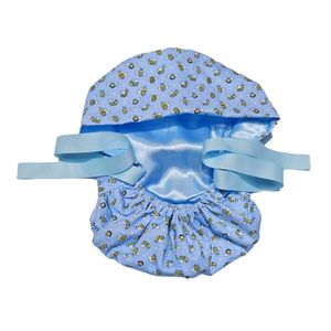 Bonnet de protection unisexe confortable et respirant en 100 % coton écologique, doublé satin, imperméable, avec détection des aiguilles - Product Image 2
