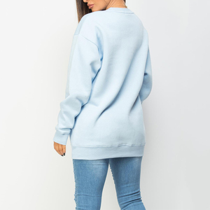 Sweat-shirt à col rond pour femme, brodé, manches longues, prix d'usine, sweat-shirt et sweat-shirt à capuche pour femme, logo personnalisé - Product Image 5
