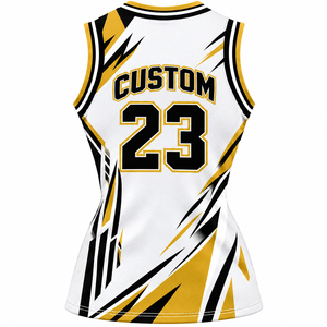 Maillot de basket-ball pour femme de haute qualité, uniforme de basket-ball pour femme, haut de basket-ball imprimé par sublimation, maillot en mesh - Product Image 2