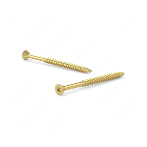 Vis à bois à tête fraisée fendue en laiton massif pour meubles et applications de menuiserie - Product Image 4