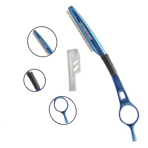 Maquinilla de afeitar profesional de capa adelgazante de acero inoxidable, diseño reutilizable duradero para cortar el cabello, GEMSTONE ENTERPRISES - Product Image 6