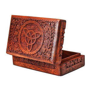 Caja de Madera Tallada a Mano, Caja de Madera Maciza de Mango, Caja de Joyería de Madera para Regalos, Venta al por Mayor de Fábrica al Mejor Precio, Caja de Regalo de Madera - Product Image 3