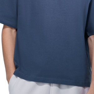 เสื้อยืดคอตตอนทรงโอเวอร์ไซส์พรีเมียม เนื้อผ้าบางเบา ระบายอากาศดี สไตล์สตรีท ผลิตโดยโรงงาน OEM ODM โดยตรง - Product Image 6