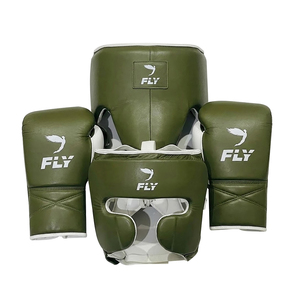 Nuevo Conjunto de Boxeo Profesional de Cuero para Entrenamiento de MMA y Kickboxing - Uso Adulto, Diseño Personalizable, Protector y Duradero - Product Image 1