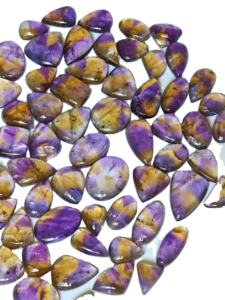 Cabujón de Cuarzo Ametrino Natural de Alta Calidad, Bicolor, Corte Ovalado, con Juego de Colores, para Fabricación de Joyas, Gemas Trimurti Tercera Rueda - Product Image 2