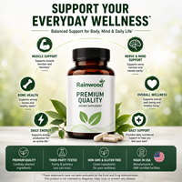 Rainwood OEM Magnésium L-Thréonate Diététique Prix Suppléments pour le Sommeil et le Cerveau Nutriments 500mg 2000 Capsules de Magnésium L-Thréonate