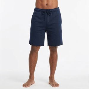 Pantalones Cortos Casuales de Algodón para Hombre, de Color Sólido, Cintura Elástica con Cordón, Transpirables, Ligeros, para Uso Diario en Verano - Product Image 3