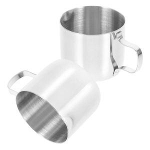 Stainless Steel <b>Measuring</b> <b>Cups</b> <b>Set</b> Round Minimalist Design Dishwasher Safe No Coating Induction Compatible - Product Image 3